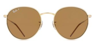 Ray-Ban RBR0103S Round Reverse Polarized 001/83 Mens Sunglasses Gold Size 55