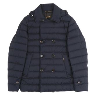 Moorer Winter Jackets, male, Blue, Size: M Down Jackets