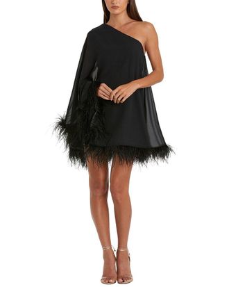 Mac Duggal One Shoulder Trapeze Mini Dress