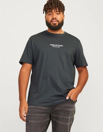 Jack & Jones Jack & Jones Mens Regular Fit Crew Neck Short Sleeve T-Shirt - Black - Size: 44