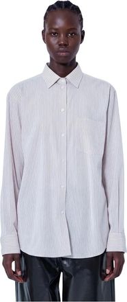 R&oacute;he Camisa Cl&aacute;sica de Rayas - Blouses & Shirts - Mujer - Rosa - S