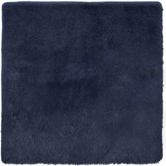 vidaXL Vidaxl - Alfombra de pelo largo navarra azul marino 200x200 cm poliéster