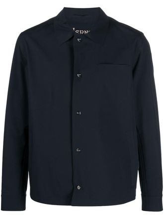Herno plain shirt jacket - Blue