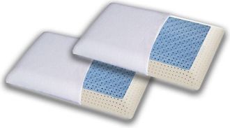 Materassi & Doghe Materassiedoghe - 2x Cuscini Fresh, in memory foam rinfrescante termico, ottimi per cervicale, 70x40cm