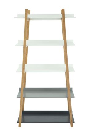 Premier Housewares Stylish 5 Tier Shelf Unit, Sustainable Large Shelving Unit For Bedroom, Handcrafted Shelves For Livingroom