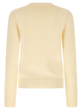 Polo Ralph Lauren Flag-Intarsia Cotton Sweater - Cream