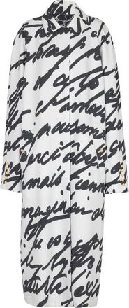 Balmain Love Letter reversible coat - Black