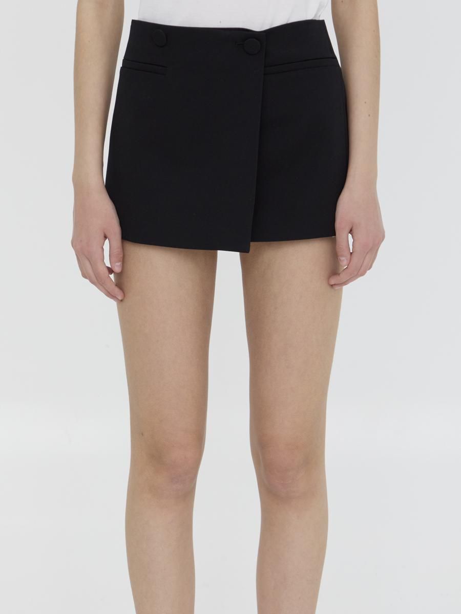 Valentino Garavani Macro Check Tweed Mini Skirt from