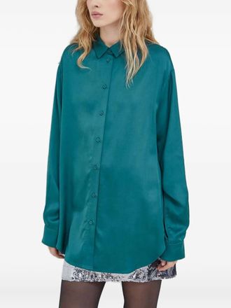 Sams&oslash;e & Sams&oslash;e Alfrida buttoned shirt - women - EcoVero Viscose (LENZING)/Viscose - S - Green