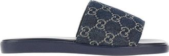 Gucci GG denim slides Man 11