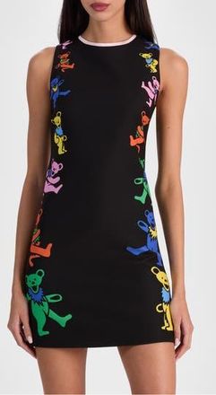 Alice & Olivia x Grateful Dead Clyde Fitted Sheath Minidress in Grateful Bears Black at Nordstrom Rack, Size 2