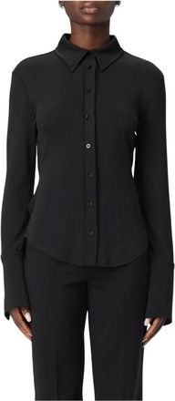 Sportmax Dames, Blouses & Shirts, Zwart, Maat: L Jersey