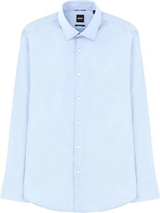 HUGO BOSS Regular-fit overhemd in performance-stretch twill - Heren - Zakelijke Overhemden - Blauw - 2XL - Overhemden