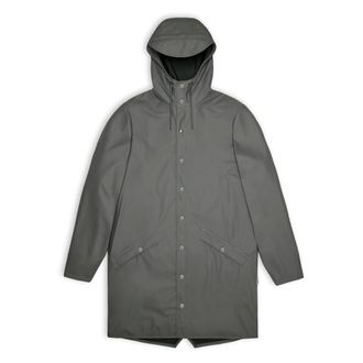 Rains Rain Jackets, female, Gray, S, Long Jacket - Grey