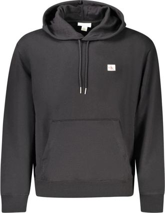 Calvin Klein Zwarte Katoenen Heren Sweater Hoodie - Heren - Hoodies - Zwart - M - Katoen - Hoodies & sweatvesten
