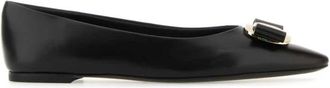 Ferragamo Zea Ballerinas - Dames - Ballerinas - Zwart - 35 1/2 EU - Leer - Schoenen