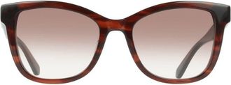 Ferragamo Burgundy Gradient Square Ladies Sunglasses SF2108S 656 54