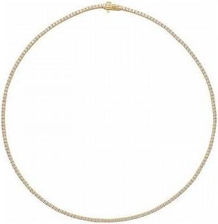 Allurez Lab-Grown Diamond Tennis Necklace 14K Yellow Gold (5.87ct)