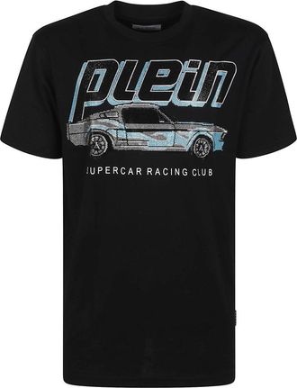 Philipp Plein Jersey T-Shirt Round Neck Ss Cars Racing