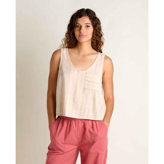 Toad & Co Taj Hemp Button Back Tank in London Fog Dobby at Nordstrom, Size X-Large