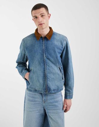 Levi's Castro - Giacca da lavoro in denim blu slavato