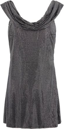 Giuseppe Di Morabito Mini-jurk met kristallen - Dames - Korte kleedjes - Grijs - M - Kleedjes