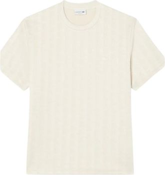 Lacoste T-shirt Girocollo - - Tops - Uomo - Beige - S