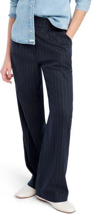 Favorite Daughter The Favorite Pinstripe Pants in Navy Pinstripe at Nordstrom, Size 16