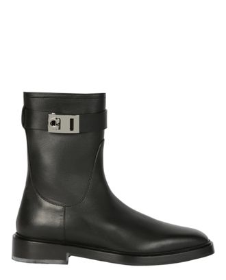 Ferragamo Hug Buckle Ankle Boots