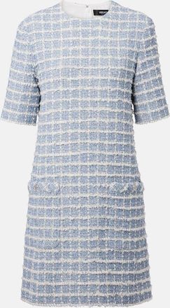 Versace Abito corto in tweed di misto cotone