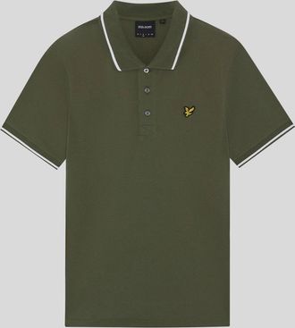 Lyle & Scott Lyle And Scott Mens Tipped Polo Shirt - Green - Size: 34