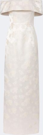 Markarian Bridal Clover brocade bustier gown