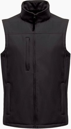 Regatta Mens Regatta Mens Flux Softshell Bodywarmer / Sleeveless Jacket (Water Repellent & Wind Resistant) - Black - Size: 44/Regular