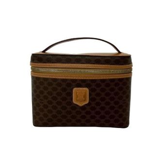 Celine Pre-owned Handbags, female, Brown, Size: ONE SIZE Pre-owned Vintage Vanity Bag