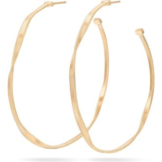 Marco Bicego Marrakech Twist Hoop Earrings in Gold at Nordstrom