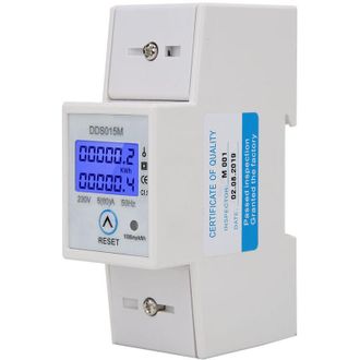 OEM Medidor Digital De Vatios-hora Monof&aacute;sico De 230 V - Pantalla Lcd - Corriente M&aacute;xima 80 A - Reinicio Para Conteo Temporal - Dds015m-crezuo