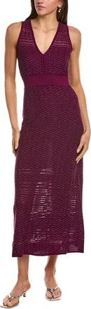 M Missoni Abito Lungo Wool-Blend Midi Dress
