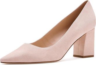 Marc Fisher Zala High Womens Heels Light Pink Suede : 8.5 M, Leather