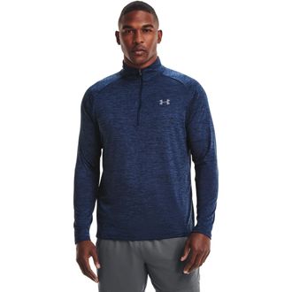 Under Armour Langarmshirt UNDER ARMOUR TECH 2.0 1/2 ZIP, Herren, Gr. XXL, blau (dunkelblau), Obermaterial: 100% Polyester, Shirts Langarmshirt, sportlicher Stil, f