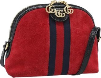 Gucci Pre-owned Vintage Schoudertas - Dames - Vintage Schoudertas - Rood - ONE Size - Leer - Vintage
