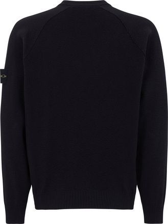 Stone Island Mens Sweater Black Cotton Sweatshirts