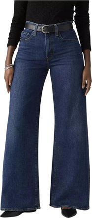 Levi's Jeans, Dames, Blauw, W27 L32, Katoen, 728 High Rise Wide Leg