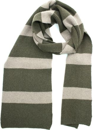 Portolano Stripe Scarf in Dark Khaki/Woodsmoke at Nordstrom Rack
