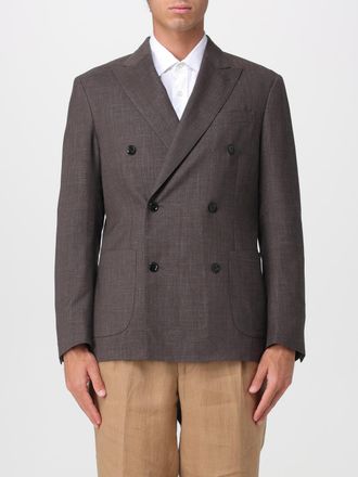 Lardini Giacca doppiopetto in misto lino