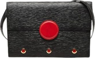 Louis Vuitton Pre-owned Clutches, female, Black, Size: ONE SIZE Pre-owned Epi Hublot 2way Shoulder Bag Clutch Bag