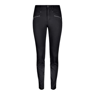 2-Biz Black Rany Trousers with Zipper Pockets - female - 2-Biz - Skinny Trousers - Black - 2XL - Trousers
