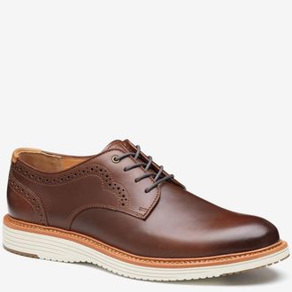 Johnston & Murphy Upton 175th Anniversary Oxford Men Tan Plain Toe HAWK1493