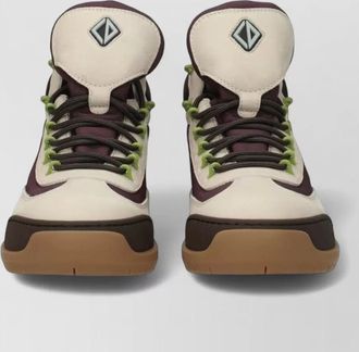 Dior suede leather lace-up ankle sneakers