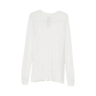 Rick Owens Long Sleeve Tops, male, White, Size: XL Long Sleeve T-Shirt