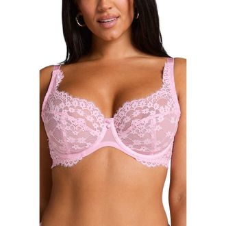 Hunkem&ouml;ller Daisy Non-Padded Underwired Bra in Pink Lady at Nordstrom, Size 40Ddd